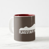 Flagstaff Arizona alsjeblieft Tweekleurige Koffiemok (Voorkant links)