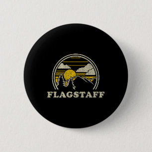 Flagstaff Arizona Az T-shirt vintage wandelen berg Ronde Button 5,7 Cm
