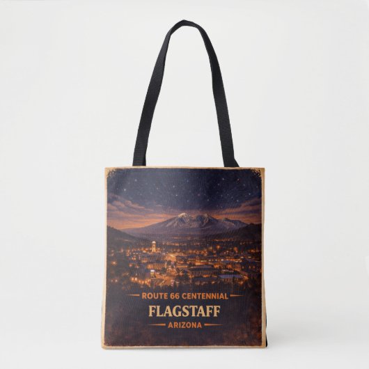 Flagstaff Arizona Eeuw Grenspunt Berg Tote Bag (Voorkant)