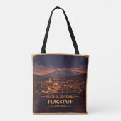 Flagstaff Arizona Eeuw Grenspunt Berg Tote Bag (Achterkant)