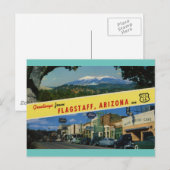 FLAGSTAFF ARIZONA OP U.S. HWY. 66 BRIEFKAART (Voorkant / Achterkant)