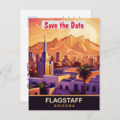 Flagstaff, Arizona, Reisansichtkaart, Save The Date (Voorkant / Achterkant)