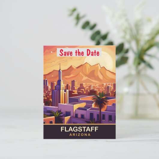 Flagstaff, Arizona, Reisbriefkaart, Save The Date (Staand voorkant)