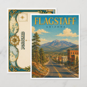 Flagstaff Arizona Route 66 GeoSaga Briefkaart