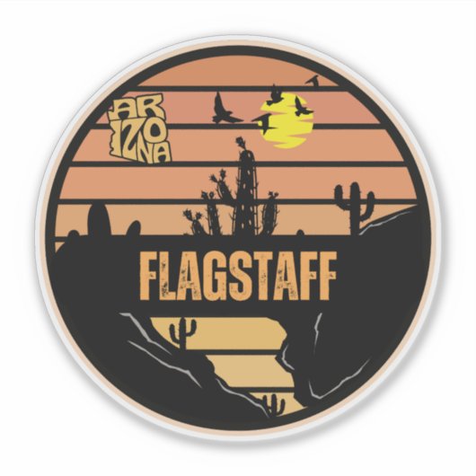 Flagstaff, Arizona Sticker (Voorkant)