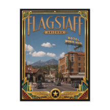 Flagstaff Arizona Vintage Art Deco Gouden Tijdperk
