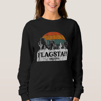 Flagstaff AZ Arizona Vintage zonsondergang cactus Trui