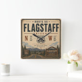 Flagstaff Route 66 Bergtijd Vierkante Klok (Huis)