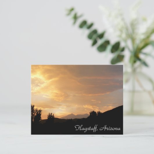 Flagstaff Sunset Briefkaart (Staand voorkant)