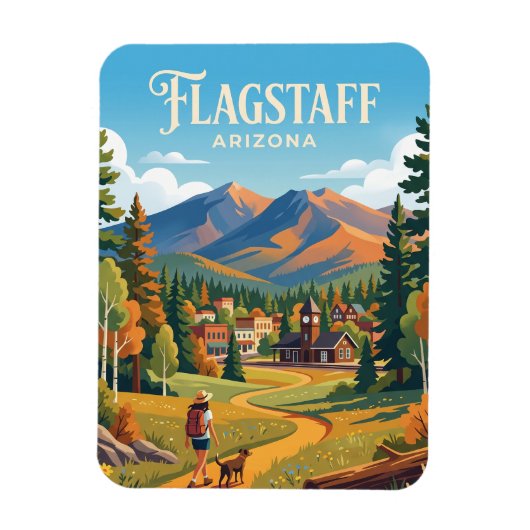 Flagstaff USA Magneet (Verticaal)
