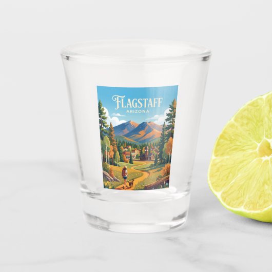 Flagstaff USA Shot Glas (Voorkant)