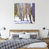 Flagstaff Winter Aspen Landschap – Daniel Fishback Canvas Afdruk (Insitu (Slaapkamer))