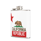 Flagster van de REPUBLIEK KLIFORNIË Heupfles (Links)