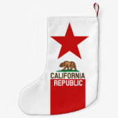 Flagster van de REPUBLIEK KLIFORNIË Kleine Kerstsok (Achterkant)