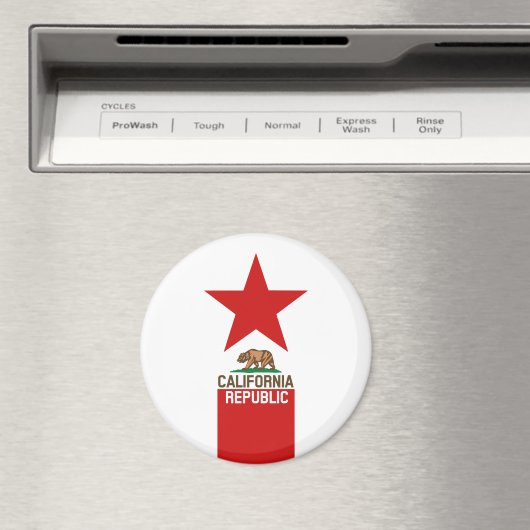 Flagster van de REPUBLIEK KLIFORNIË Magneet (Insitu (Vaatwasser))