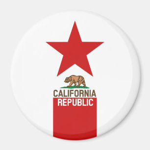 Flagster van de REPUBLIEK KLIFORNIË Magneet