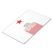 Flagster van de REPUBLIEK KLIFORNIË Notitieblok (Schuin)