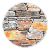 Flagstone natuursteen rots patroon keramische knop (Voorkant)