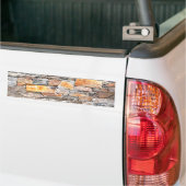 Flagstone natuursteen steen patroon bakstenen bumpersticker (Op Truck)
