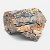 Flagstone natuursteen steen patroon bakstenen stropdas (Opgerold)