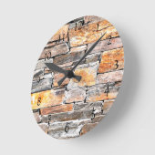 Flagstone terra cotta natuursteen patroon bakstene ronde klok (Hoek)