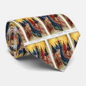 Flagunes nr.6 van de burgeroorlog stropdas (Opgerold)