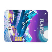 Flaine: Art Moderne in de besneeuwde Alpen Magneet (Horizontaal)