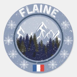 Flaine Ski Ronde Sticker