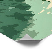 Flaine Skigebied Reisposter Poster (Hoek)