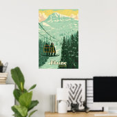 Flaine Skigebied Reisposter Poster (Thuiskantoor)