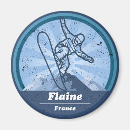 Flaine Skiresort - Snowboard Magneet