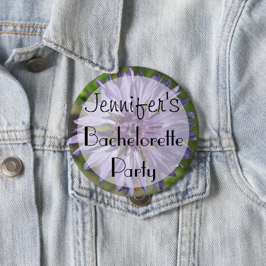 Flair — Lila/Paarse Bachelor-Button Ronde Button 4,0 Cm (In situ)