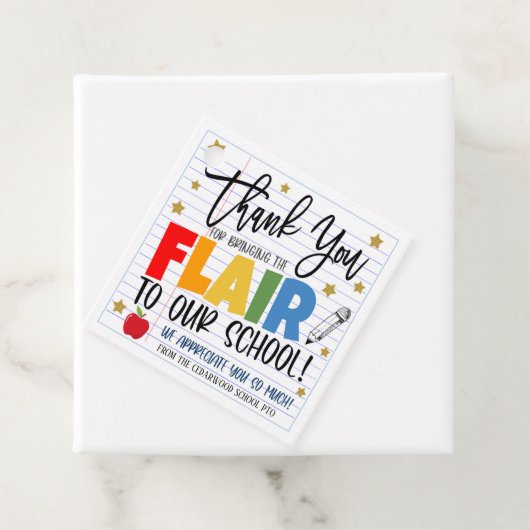 Flair Pen Gift Label (In situ)