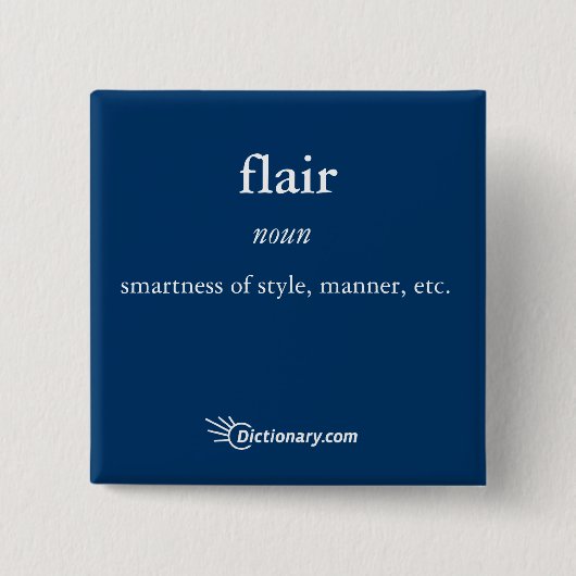 Flair Pin Vierkante Button 5,1 Cm (Voorkant)