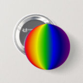 Flair - Spherische regenboog Ronde Button 5,7 Cm (Voorkant /achterkant)