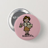 flair voor de labjas. ronde button 5,7 cm (Voorkant /achterkant)