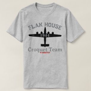 Flak House Croquet Team B-24 T-shirt