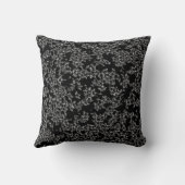 Flake Lace Black Pillow Kussen (Achterkant)