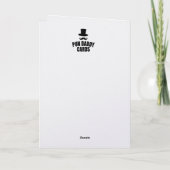 Flake on party plans snowman funny romantic card kaart (Achterkant)