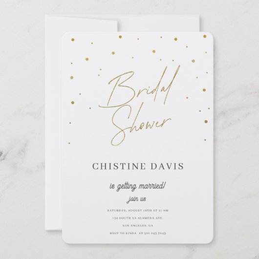 Flakes & Forever Bridal Shower Kaart (Voorkant)