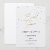 Flakes & Forever Bridal Shower Kaart (Voorkant / Achterkant)