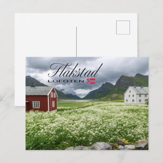 Flakstad auf den Lofoten Briefkaart (Voorkant / Achterkant)