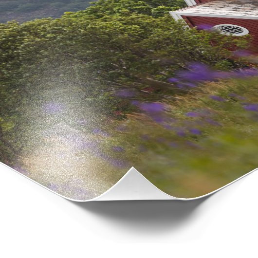 Flakstad Church Foto Afdruk (Hoek)