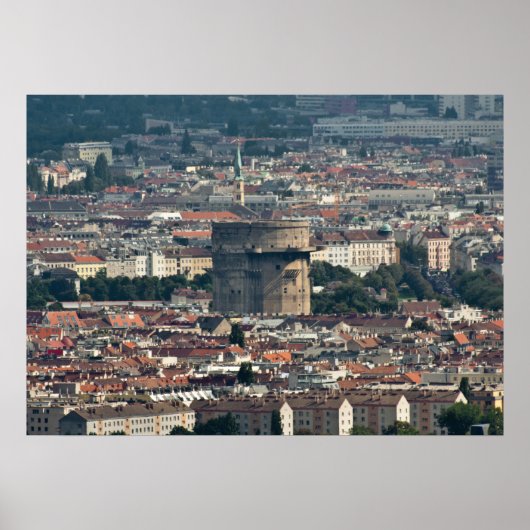 Flakturm Augarten Poster (Voorkant)