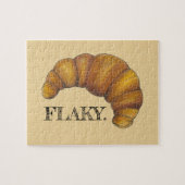 Flaky Buttery Croissant French Pastry Foodie Legpuzzel (Horizontaal)