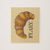 Flaky Buttery Croissant French Pastry Foodie Legpuzzel (Verticaal)