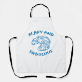 Flaky en Fabulous, Franse Croissant Chef Schort (Voorkant)