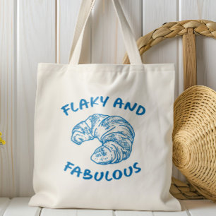 Flaky en fantastische Franse croissant, elke kleur Tote Bag