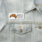 Flaky French Croissant Pastry Chef Naamplaatje (In situ)