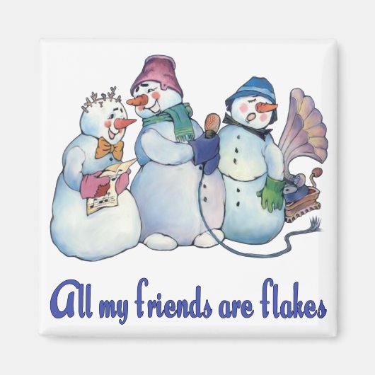 Flaky Friends Magneet (Voorkant)
